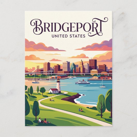 Carte Postale Bridgeport Connecticut (Devant)