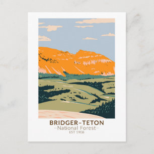 Carte Postale Bridger Teton National Forest Sheep Mountain