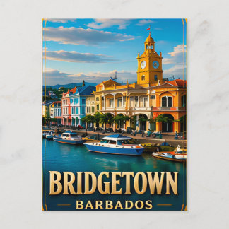 Carte Postale 📍 Bridgetown Barbade Souvenir de Voyage Pour Tour