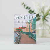 Carte Postale Bridgetown : plages de sable blanc et architecture (Debout devant)