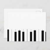 Carte Postale Briefkaart Piano (Devant / Derrière)