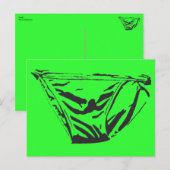 Carte postale Briefs verts (Devant / Derrière)