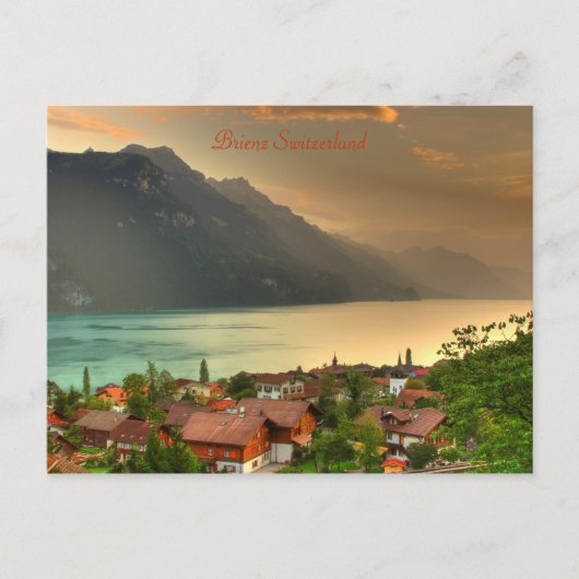 Carte Postale Brienz Suisse & Lac Brienzersee & Alpes suisses (Devant)