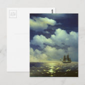 Carte Postale Brig Mercury après la victoire sur les navires tur (Devant / Derrière)