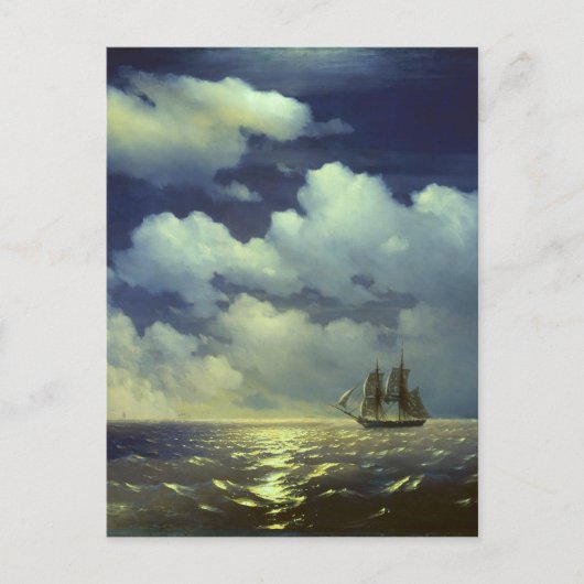 Carte Postale Brig Mercury après la victoire sur les navires tur (Devant)