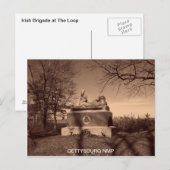 CARTE POSTALE BRIGADE IRLANDAISE AU LOOP (Devant / Derrière)