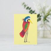 Carte postale Bright Big Eyed Bird (Debout devant)