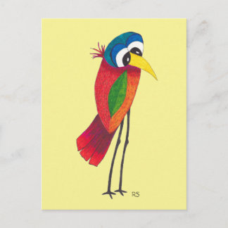 Carte postale Bright Big Eyed Bird