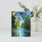 Carte Postale Bright Blue River Under Green Trees à Washington (Debout devant)