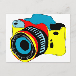 Carte Postale Bright camera illustration