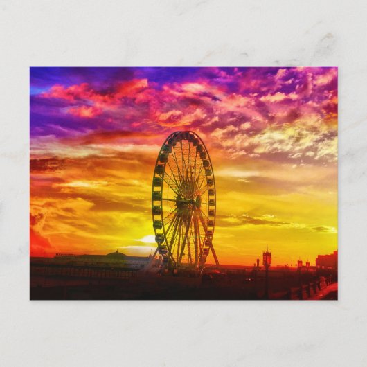 Carte Postale Bright Colours Sunset (Devant)