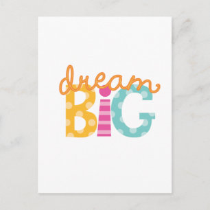 Carte Postale Bright Dream Big Logo