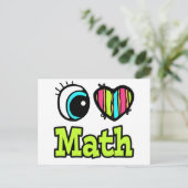 Carte Postale Bright Eye Heart J'adore Les Maths (Debout devant)