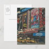 Carte Postale Bright Lights Times Carré 2012 (Devant / Derrière)