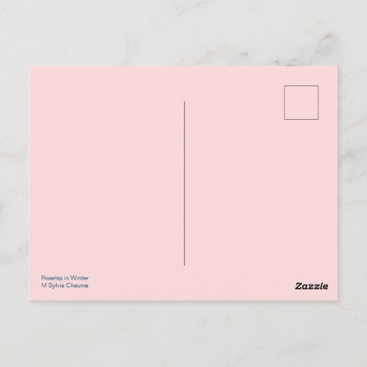 Carte Postale Bright Red Rosehip (Dos)