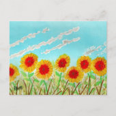 Carte Postale Bright Sunflowers (Devant)