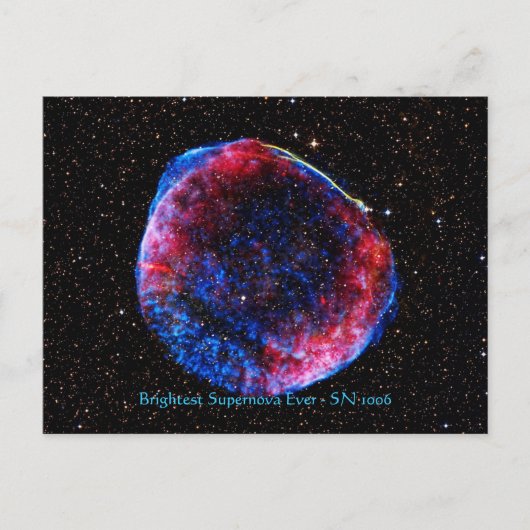 Carte Postale Brightest Supernova Ever space picture (Devant)