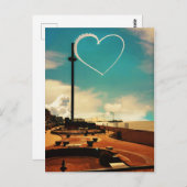 Carte Postale Brighton Beach Heart (Devant / Derrière)