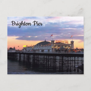 Carte Postale Brighton Pier en soirée