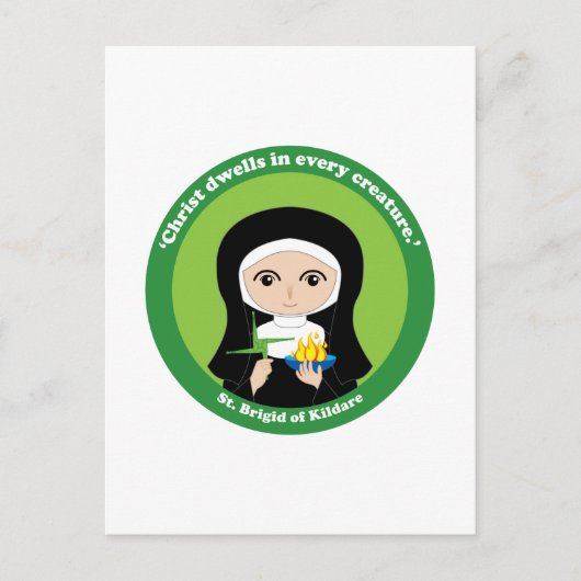 Carte Postale Brigid de Kildare (Devant)
