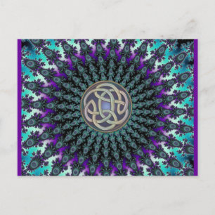 Carte Postale Brillant Mandala Grunge Celtic Knot