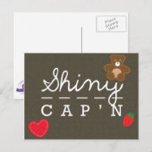 Carte postale brillante (Devant / Derrière)