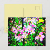 CARTE POSTALE BRILLANTE DES BLOSSOMS (Devant / Derrière)