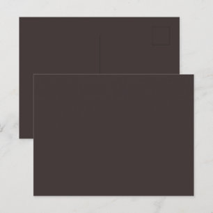 Carte postale brillante marron chocolat pour messa