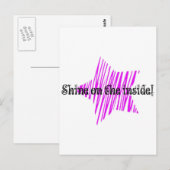 Carte Postale Brille À L'Intérieur (Devant / Derrière)