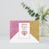 Carte postale Brillez comme un diamant (Debout devant)