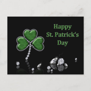 Carte Postale Brilliant Happy St. Patrick's Day Diamonds