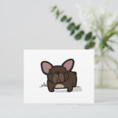 Carte Postale Brindle Frenchie (Debout devant)