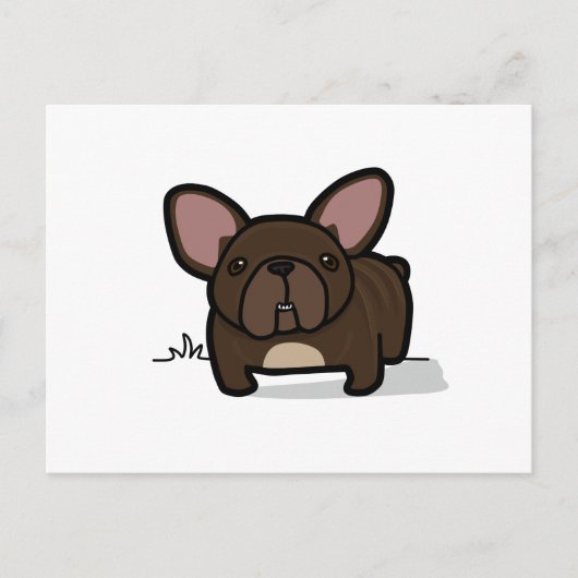 Carte Postale Brindle Frenchie (Devant)