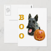 Carte Postale Brindle Scottish Terrier Boo (Devant / Derrière)