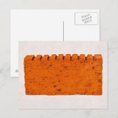 Carte Postale Brique Orange - Atome de la Création (Devant / Derrière)