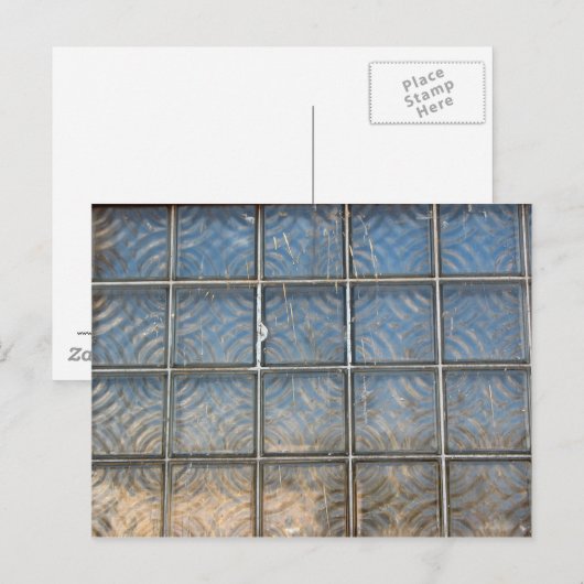 Carte Postale briques de verre (Devant / Derrière)