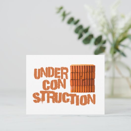 Carte Postale Briques - En construction (Debout devant)