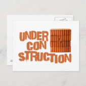 Carte Postale Briques - En construction (Devant / Derrière)