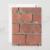 Carte Postale Briques - Pavés de rue antiques (Devant / Derrière)