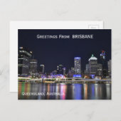 Carte postale Brisbane Australia (Devant / Derrière)