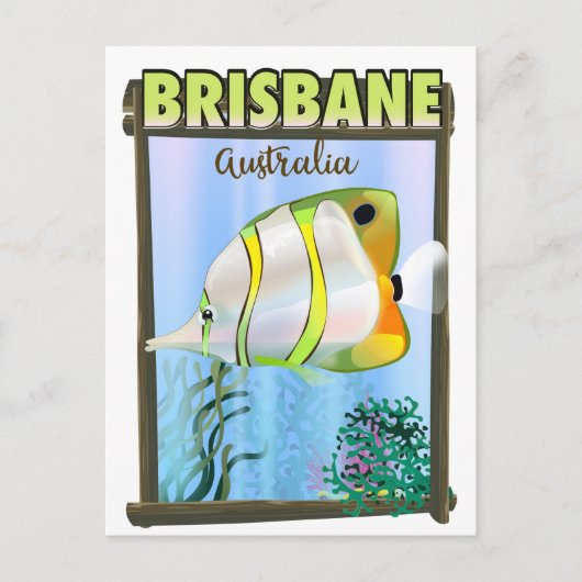 Carte Postale Brisbane Australie poster de voyage tropical (Devant)