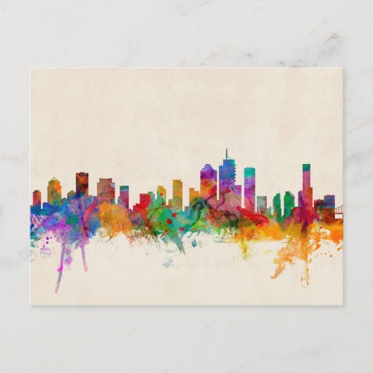Carte Postale Brisbane Australie Skyline Cityscape (Devant)