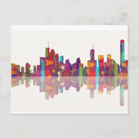 Carte Postale Brisbane Qld Skyline (Devant)
