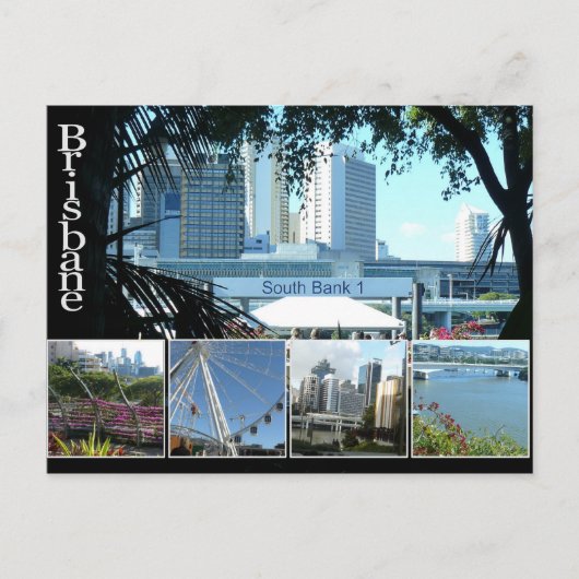 Carte Postale Brisbanes Belle Southbank (Devant)