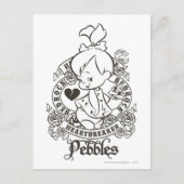 Carte Postale Brise-coeur PEBBLES™ B&W (Devant)