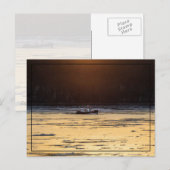 Carte Postale Brise-glace au coucher du soleil (Devant / Derrière)