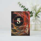 Carte Postale Briser le Cercle Vortex de Feu Art Abstrait (Debout devant)