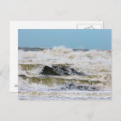 Carte Postale Briser les vagues. (Devant / Derrière)