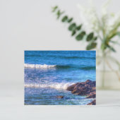 Carte Postale Briser les vagues Roches de Cornwall (Debout devant)