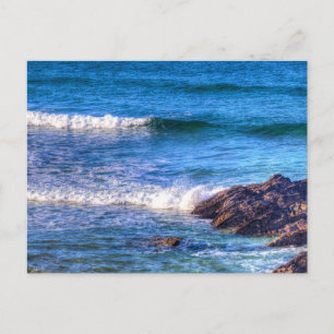 Carte Postale Briser les vagues Roches de Cornwall